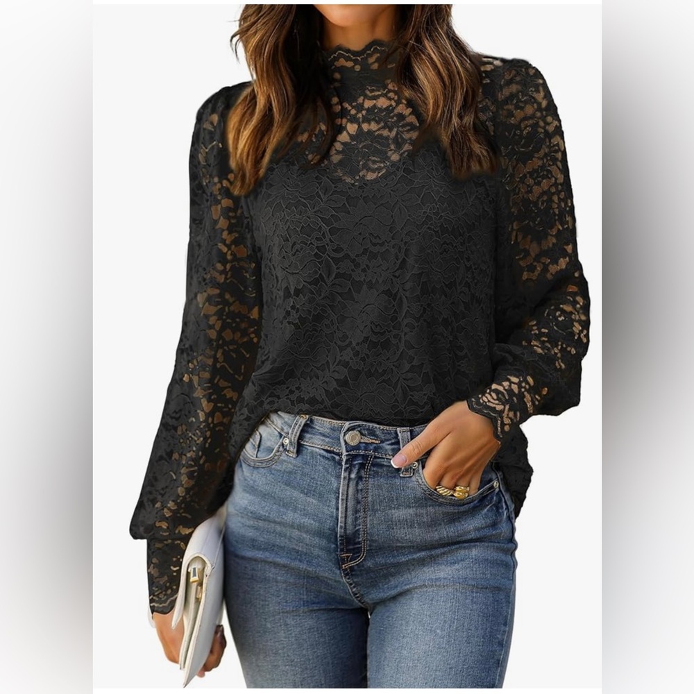 HOTTOUCH lace blouse camisole set | size L | new with tags